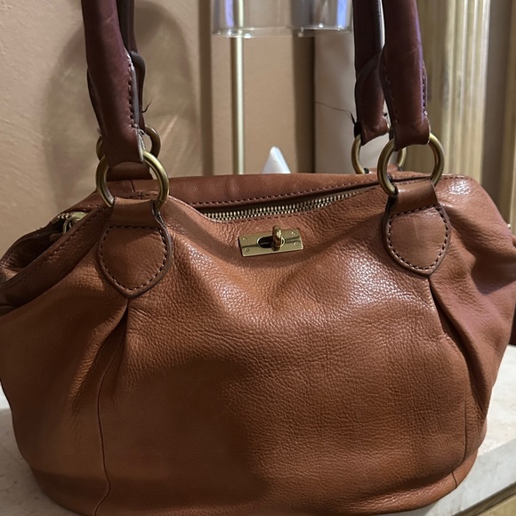 J. Crew Brown Leather Shoulder Bag - Picture 1 of 4